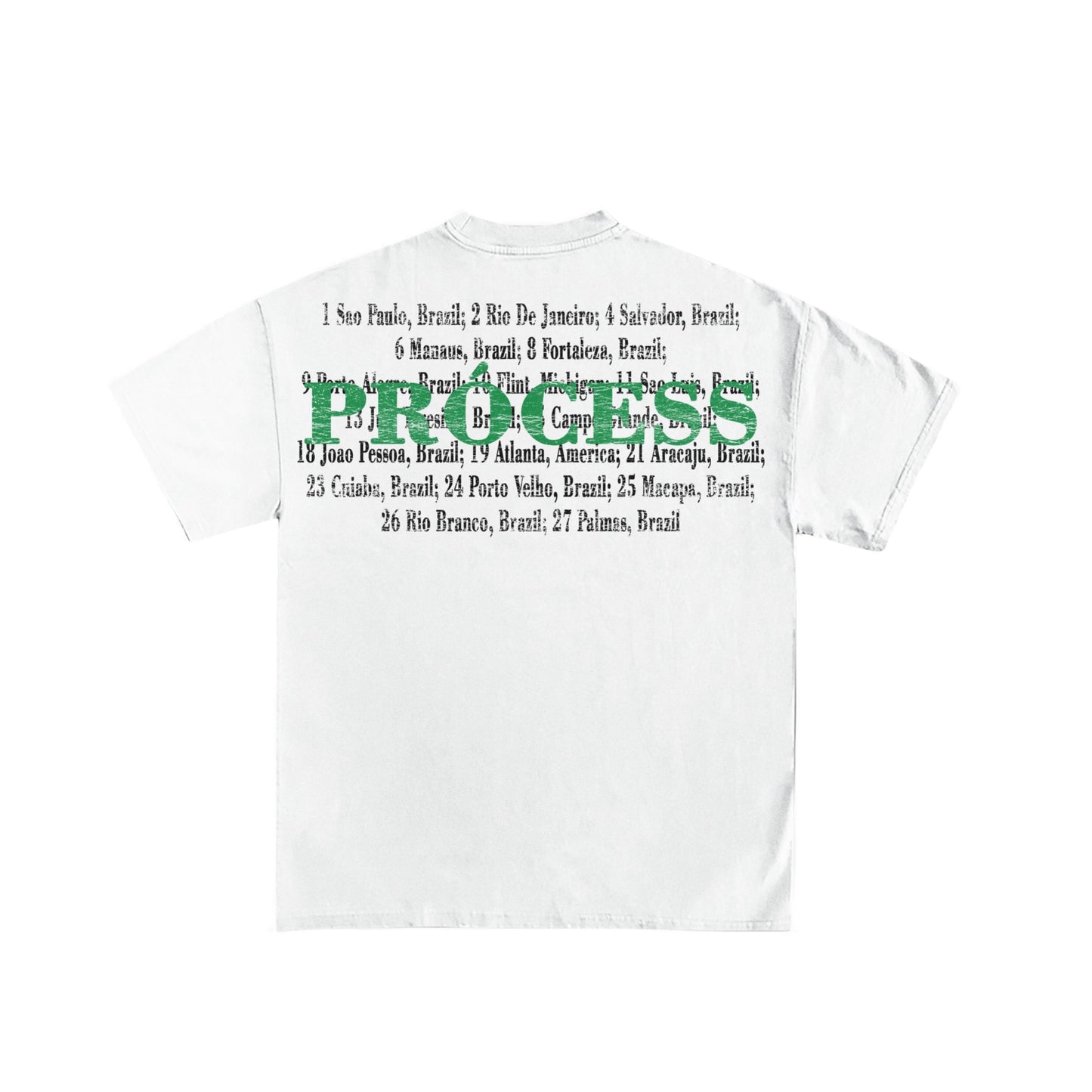 Oversized White Brazil Tee